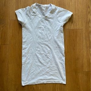 White lululemon swiftly short sleeve